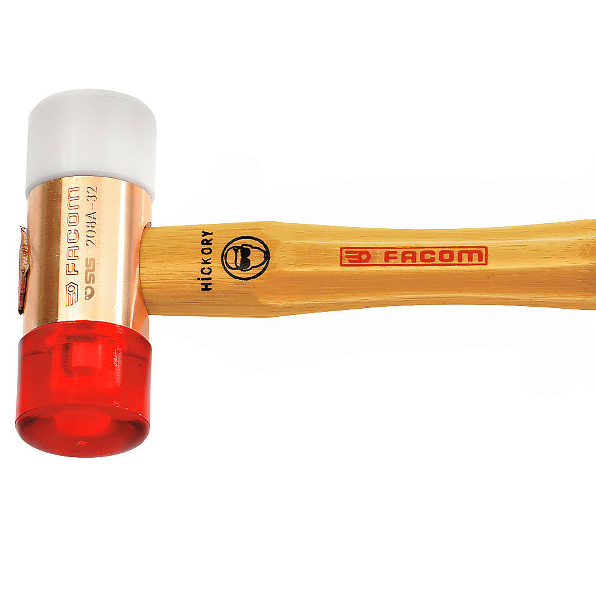 208A.SLS - Hamers met verwisselbare hamerdoppen brass uitvoering - SAFETY LOCK SYSTEM