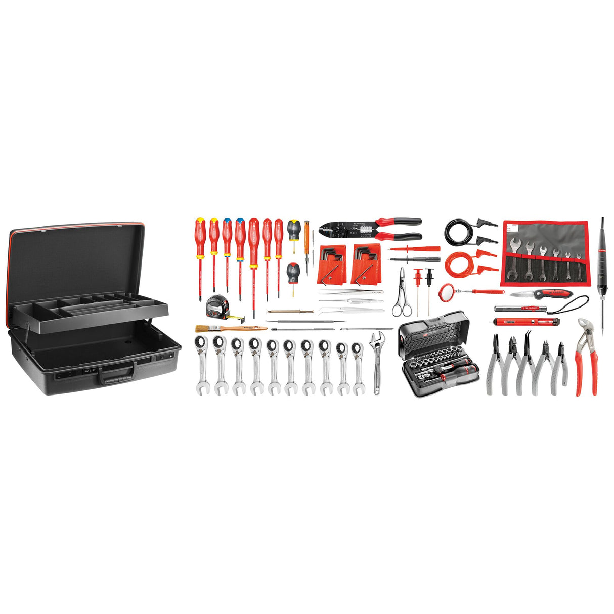 Set voor de elektricien 101 stuks - koffer