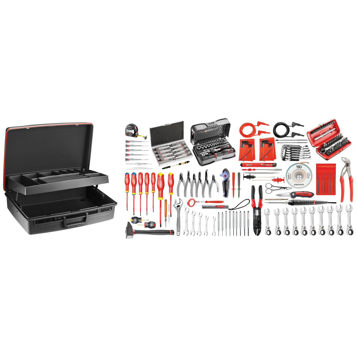 Set voor de elektricien 172 stuks - koffer