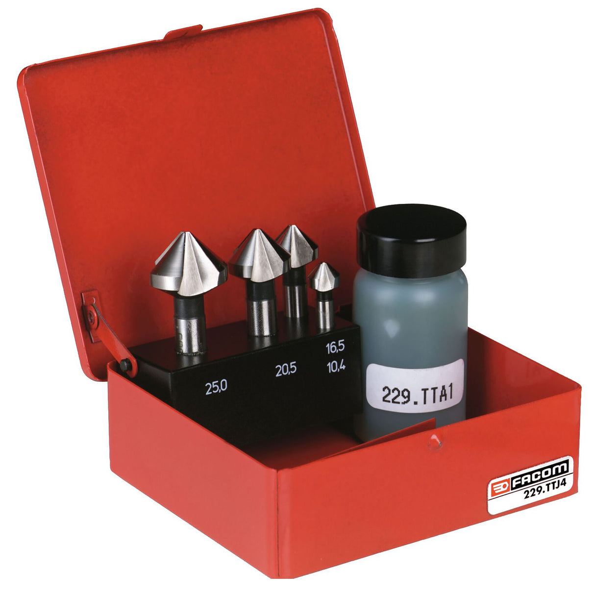 Set van 4 conische frezen 90