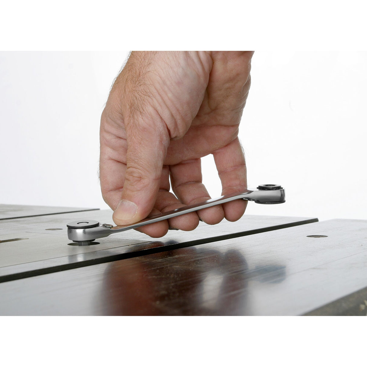 Ratelsleutel met bithouder 1/4" - 5/16"