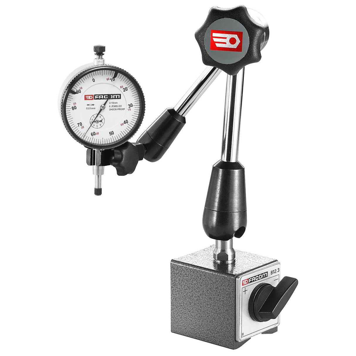 Complete meetklok-magnetische voet