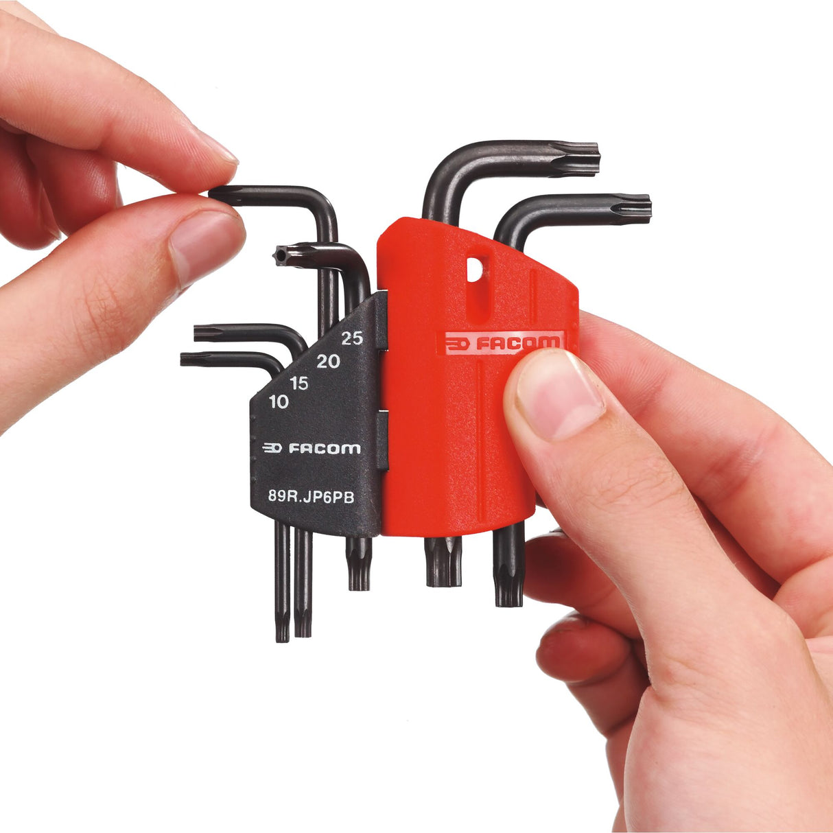 Haakse Torx® sleutels in houder
