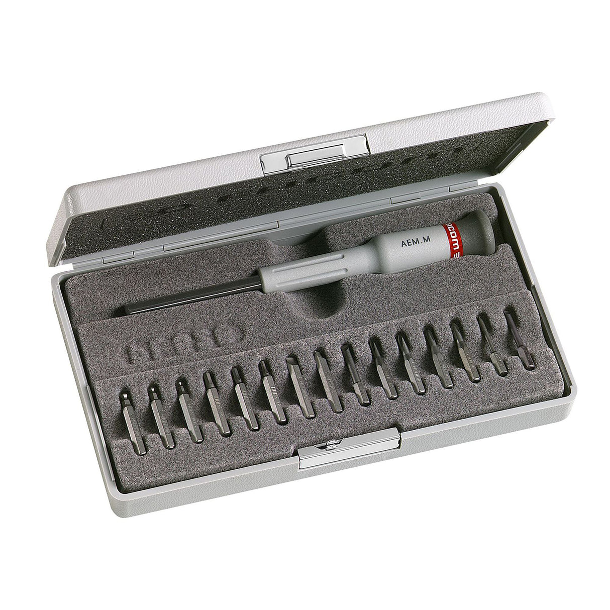 Set met 16 stuks Micro-Tech® gereedschap - Schroevendraaier + bits