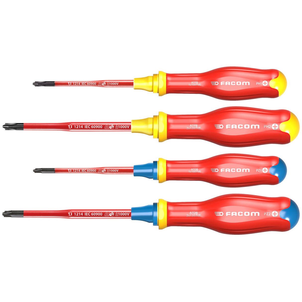 ATB.J - Set PROTWIST® BORNEO® schroevendraaiers voor gecombineerde schroefprofielen