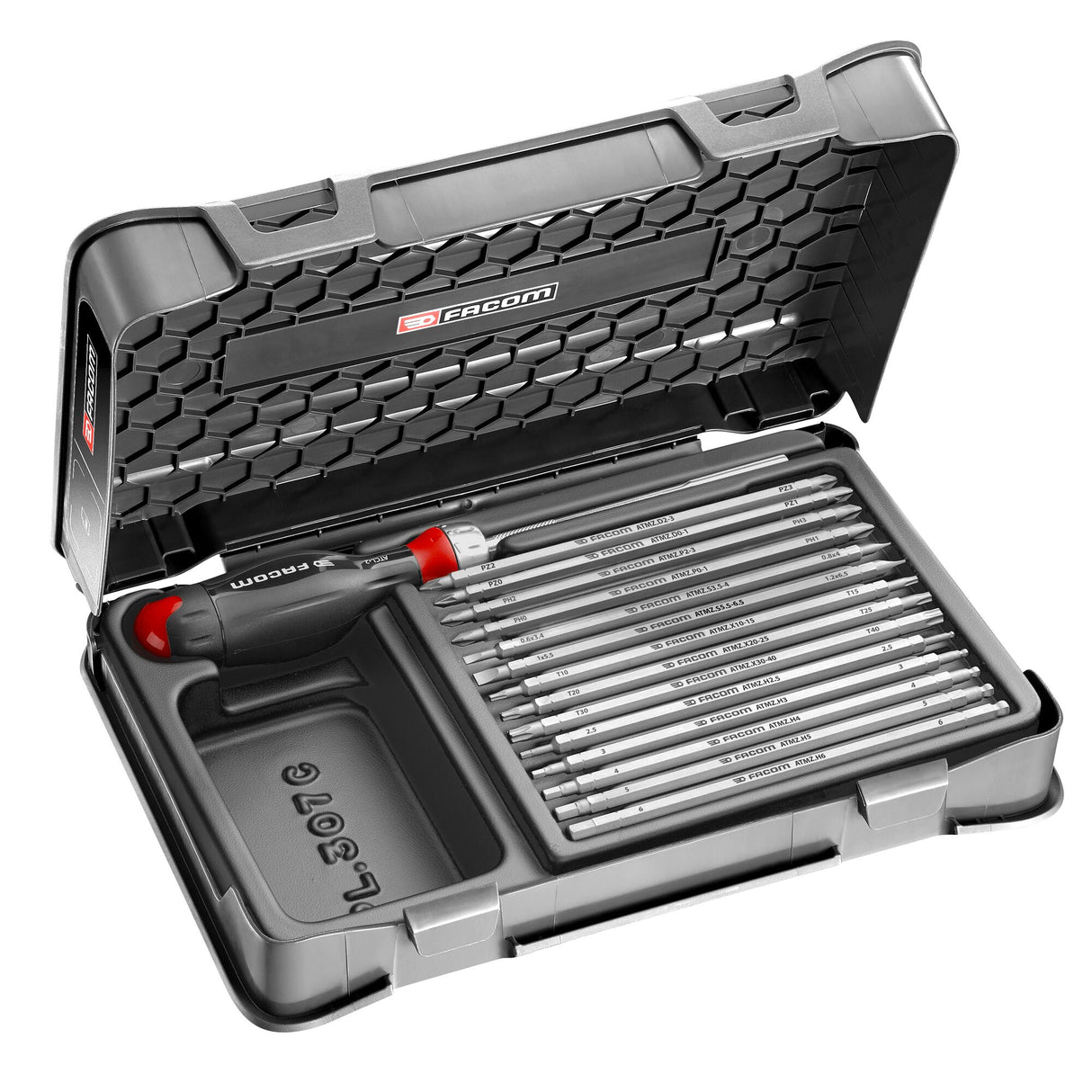 PROTWIST® Bitschroevendraaier met ratel en T-handvat incl. 15 omkeerbare bleds in Mbox