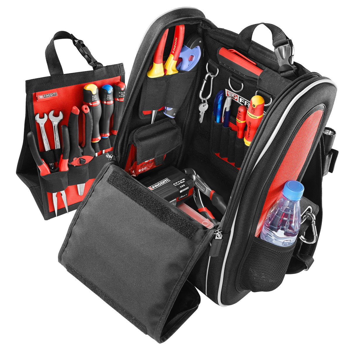 Compacte modulaire rugzak van textiel