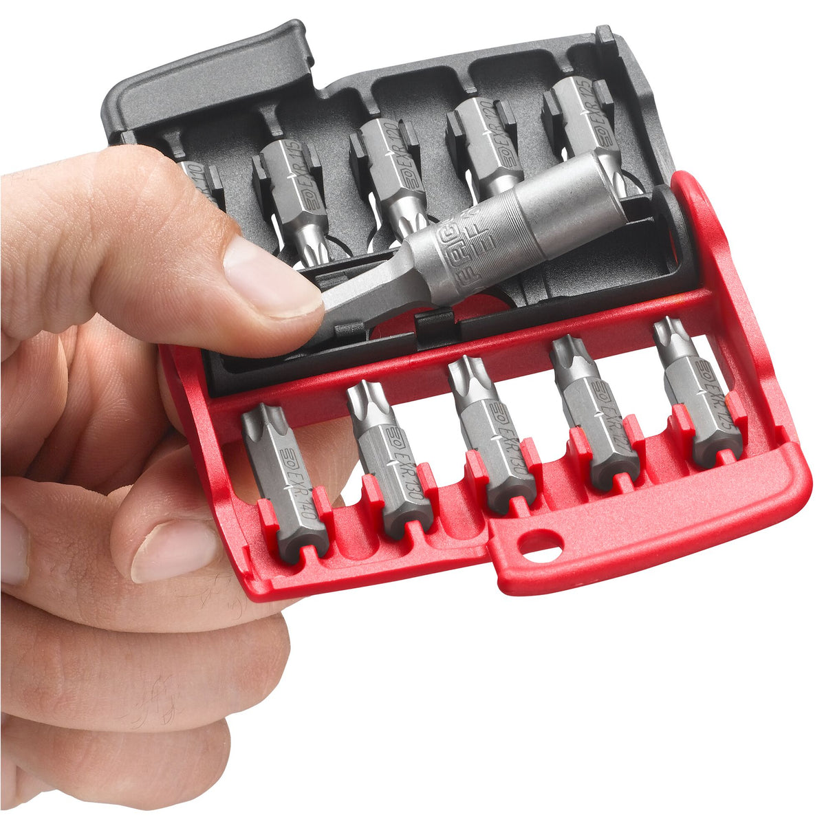 Combinatieset van 10 bits 1/4" - serie 1 - 25 mm + bithouder - N°1