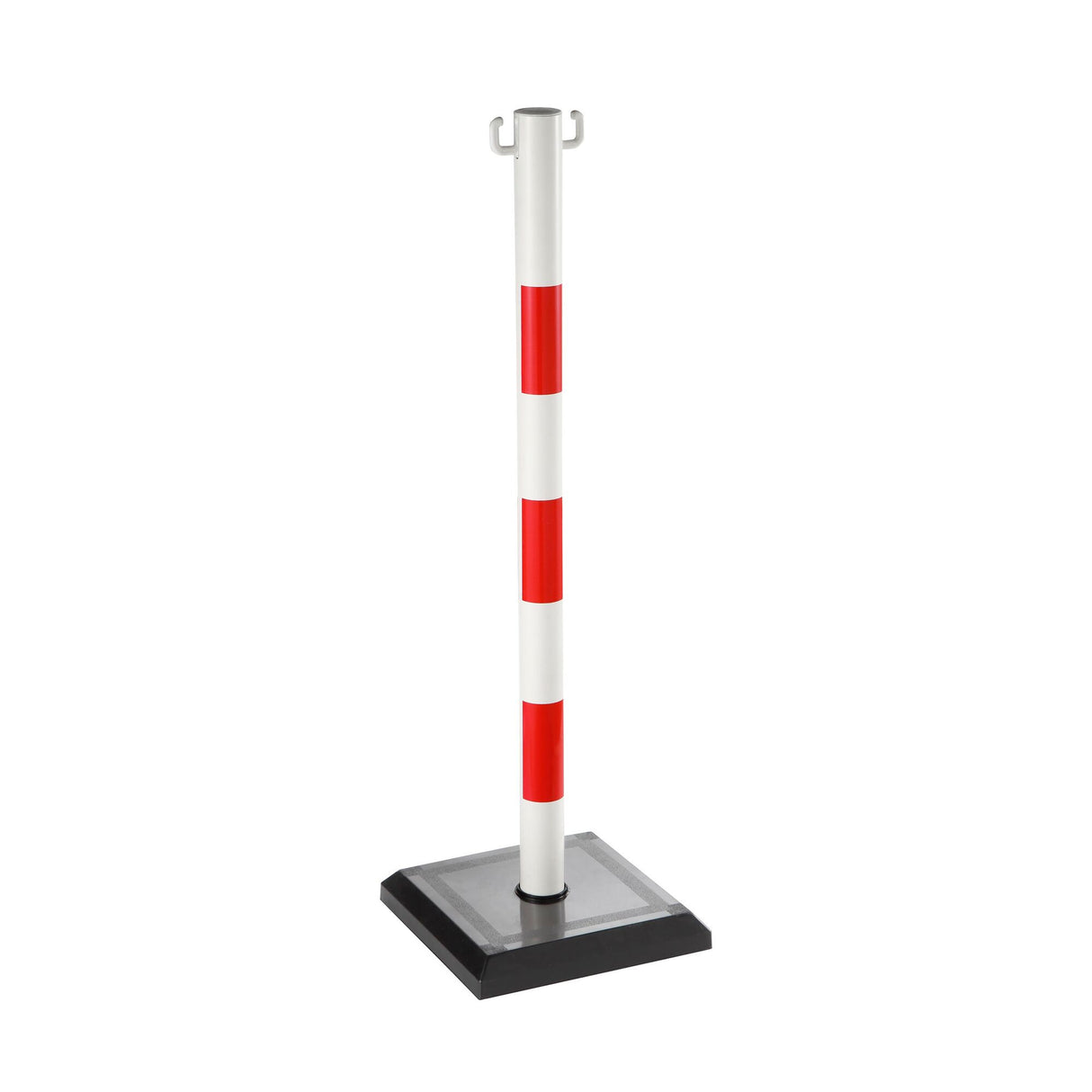 Vergrendelingspalen, rood en wit