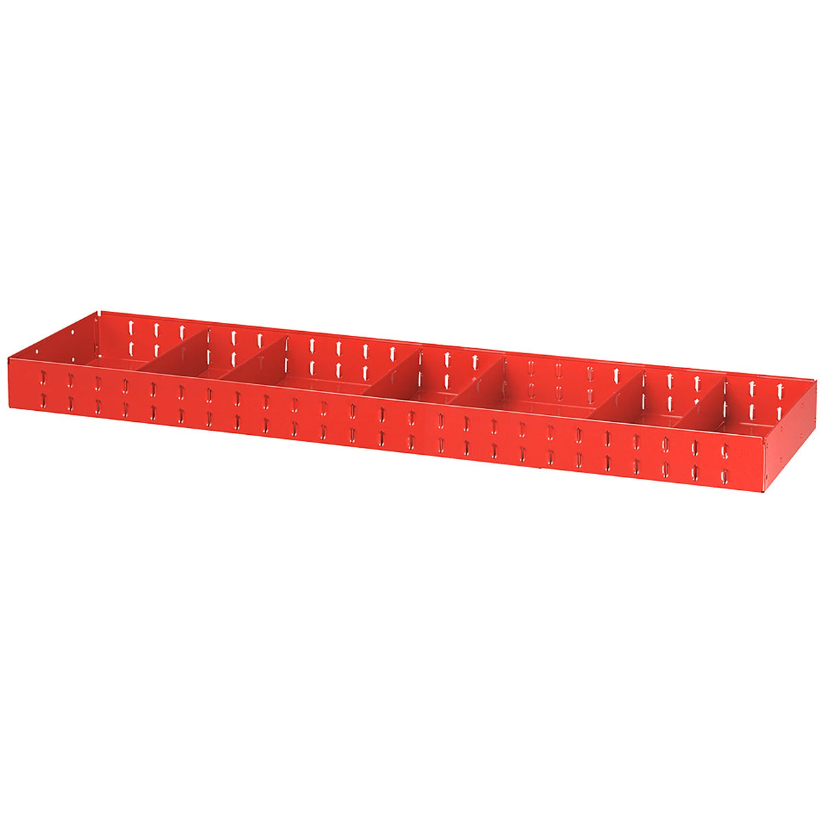 Legplank met 6 verwijderbare tussenschotten 1425x375x90mm