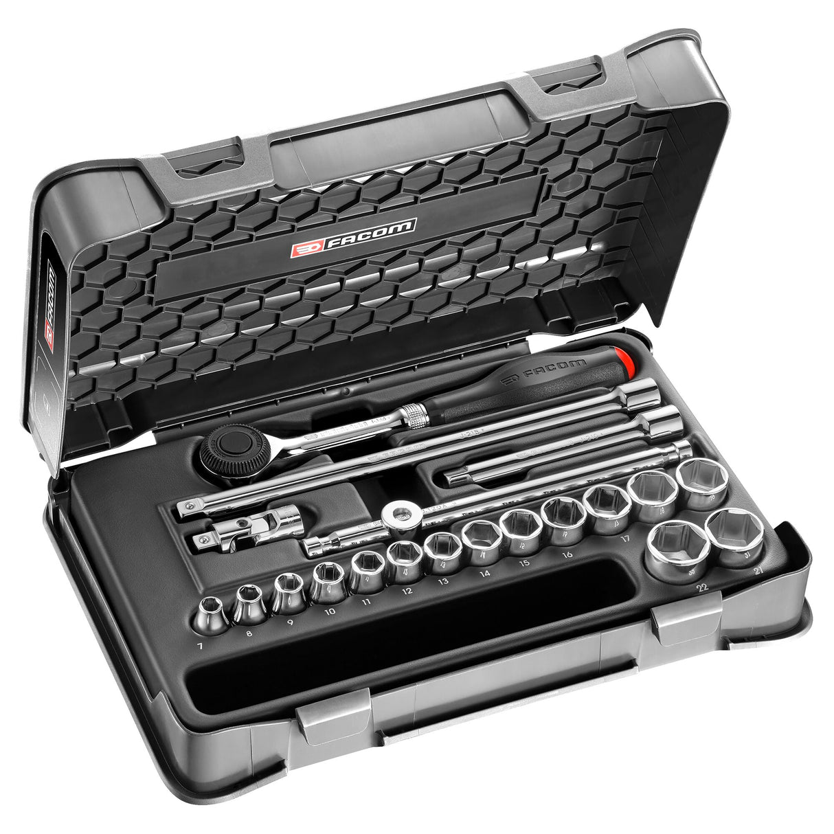20-delige 3/8"metrische 6-punts doppenset - J.360