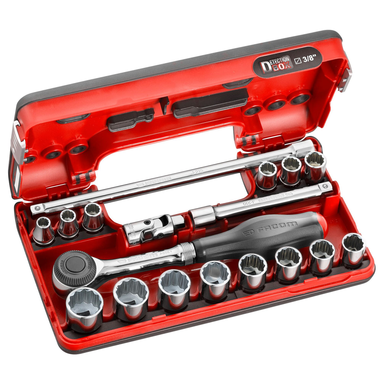 18-delige DBOX-set van 12-punts 3/8"doppen -