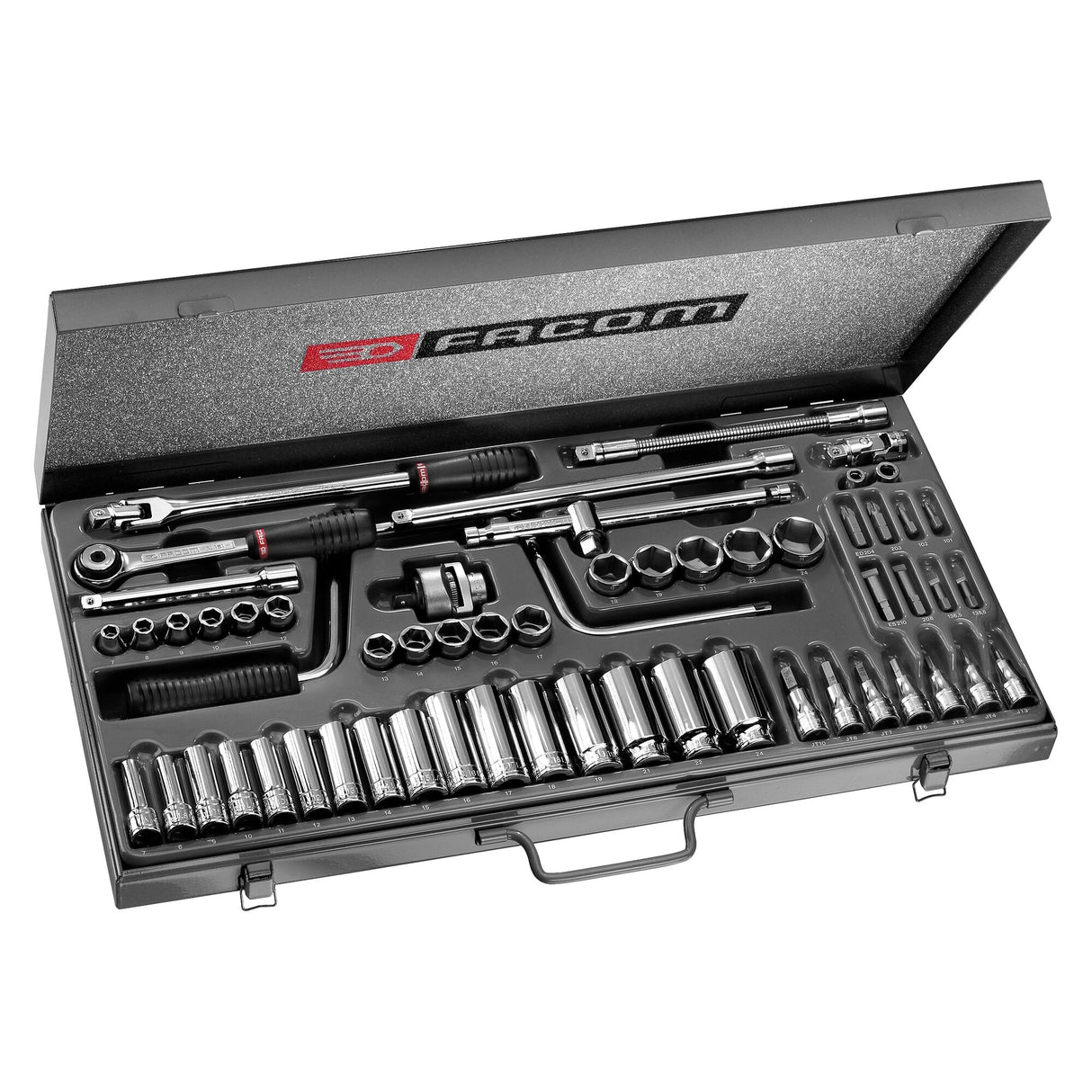 Koffer met bits - doppen 3/8" - J.451EP