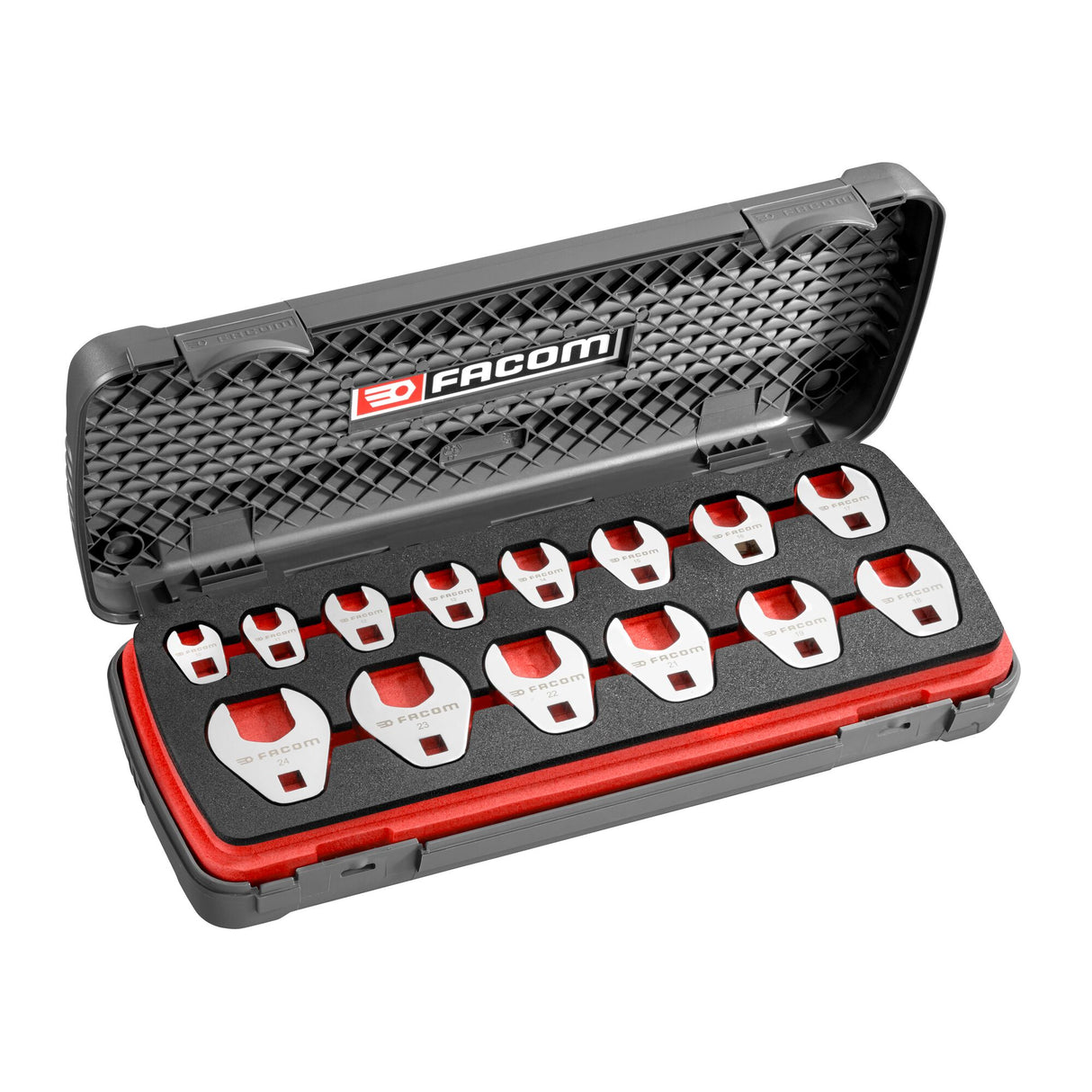 Set opzetsteeksleutels Crowfoot 3/8", metrisch