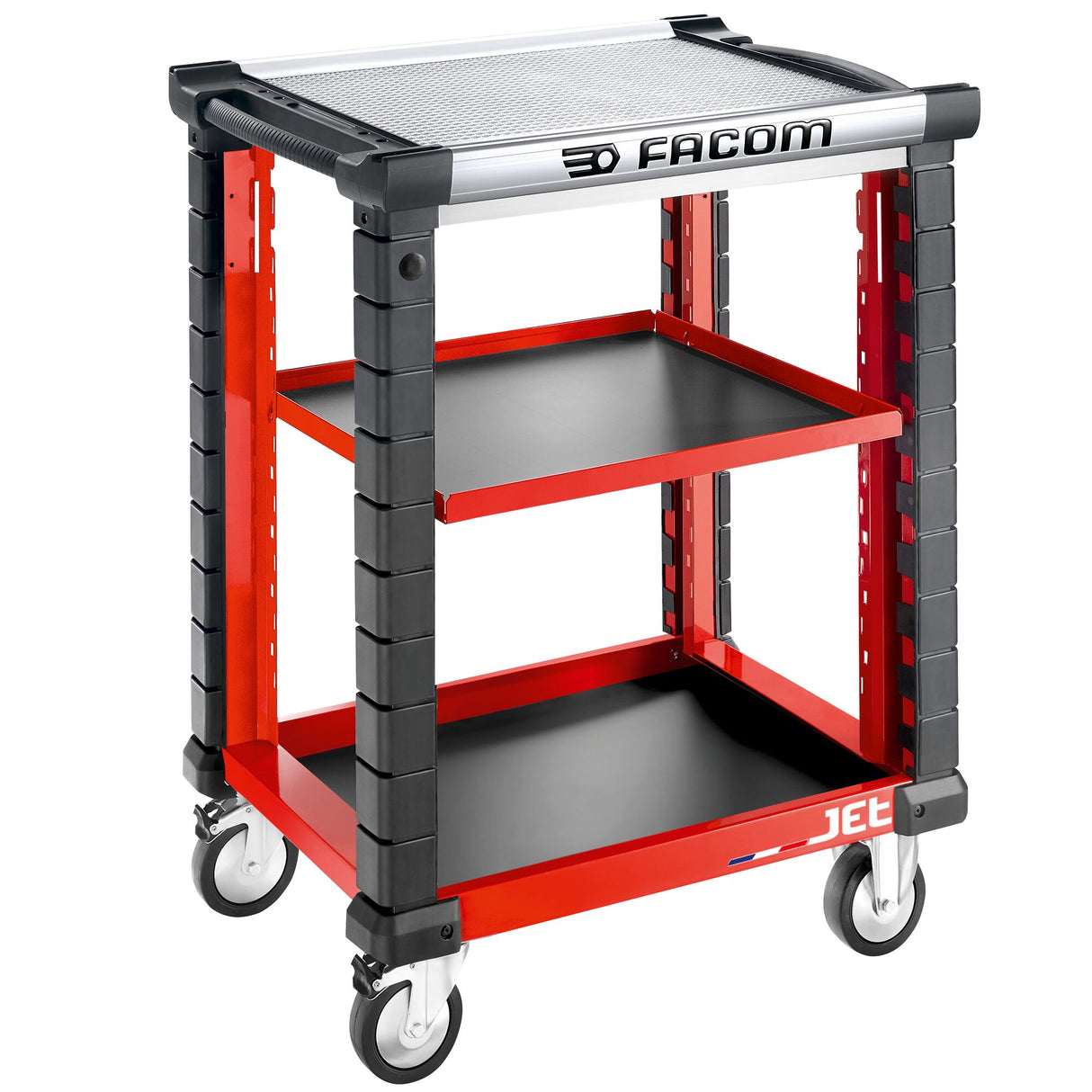 JET.UC3SM3A - Werkplaatswagen met werkblad en 2 legplanken