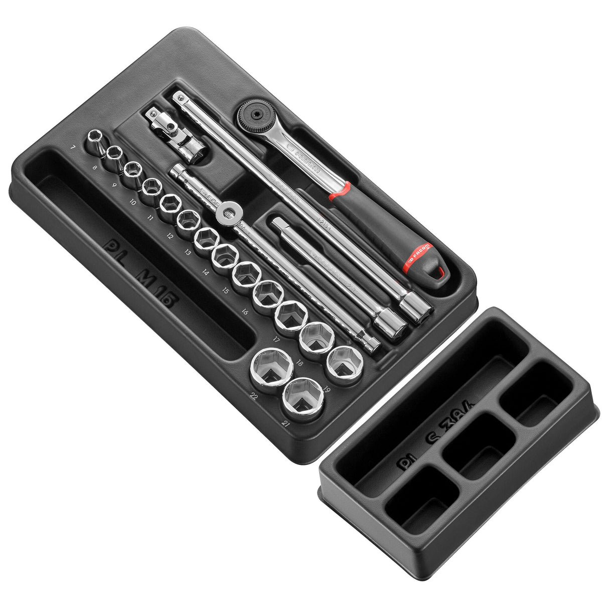 Module 6-Kant Metrische Doppen 3/8" - 20 Stuks - J.161B
