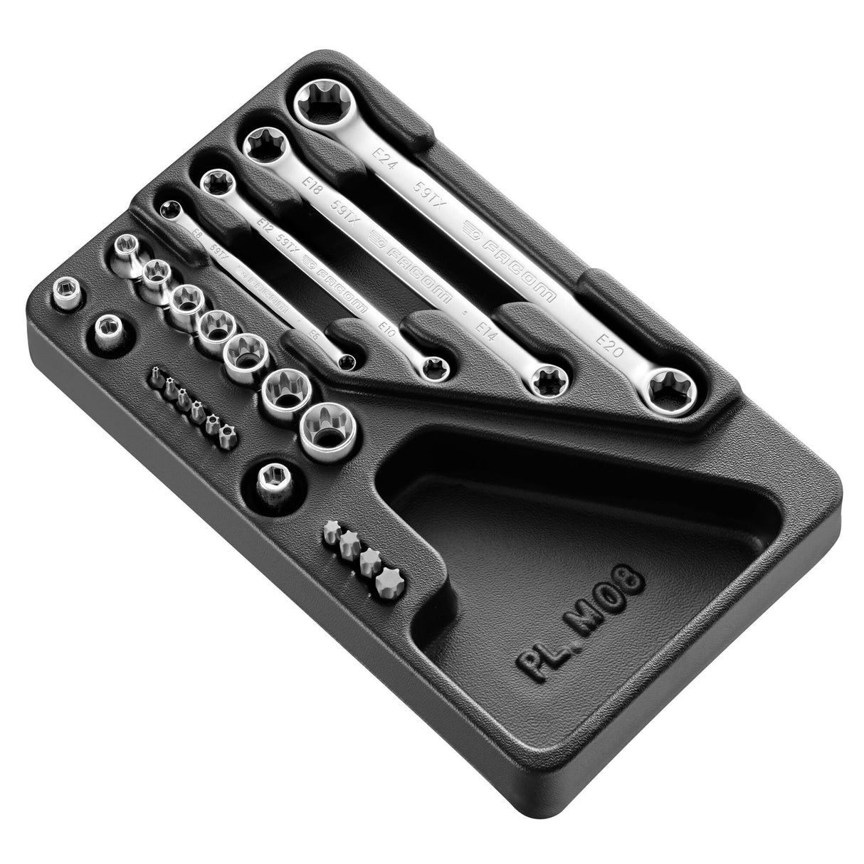 Module van Torx® doppen en sleutels - 24 stuks