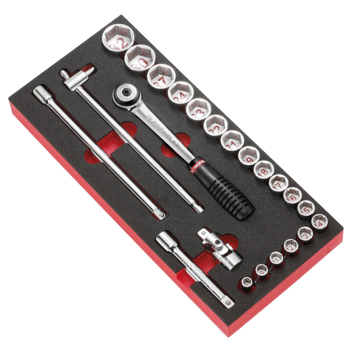 Module Van Foam Doppen 1/2" 6-Kant En Accessoires - S.161B