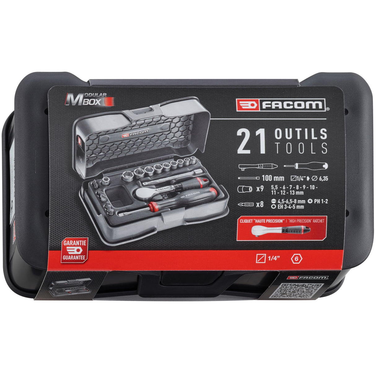 1/4 Socket Set 6Pt Mm R.181 21Pc