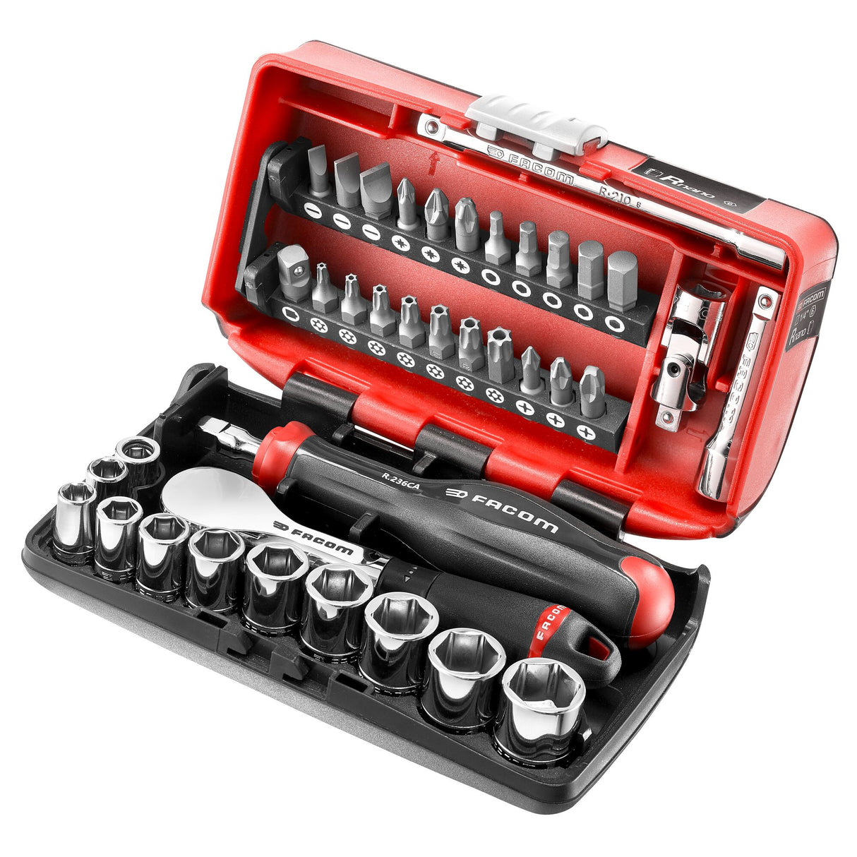 Set van 6-punts 1/4"doppen - metrisch - R.181NANO