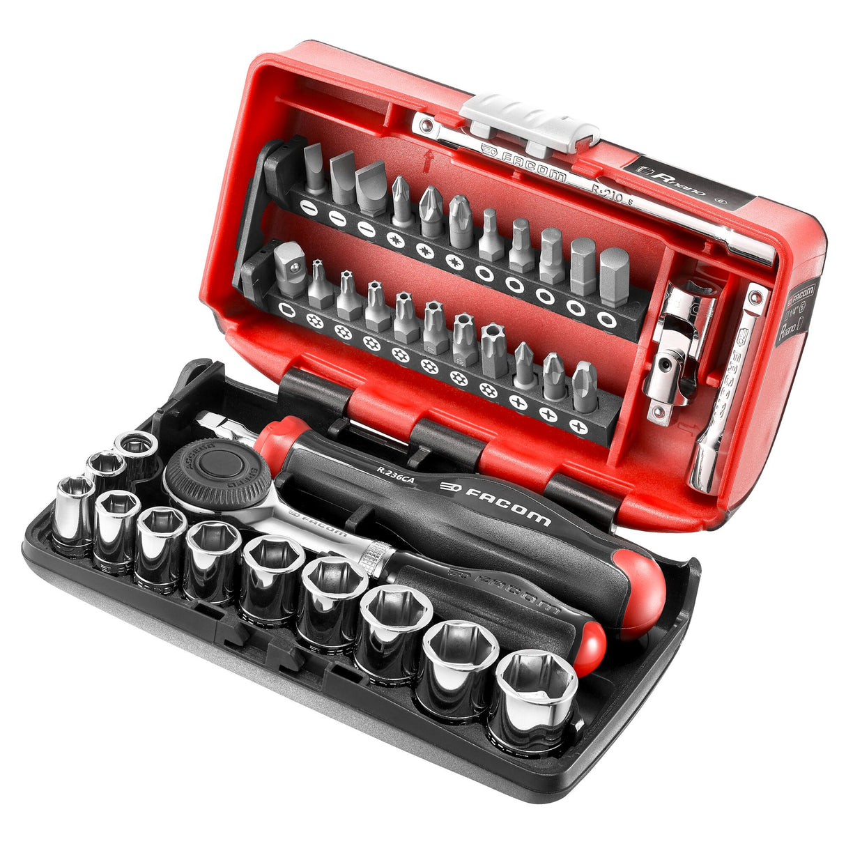 Set van 6-punts 1/4"doppen - metrisch - R.360NANO
