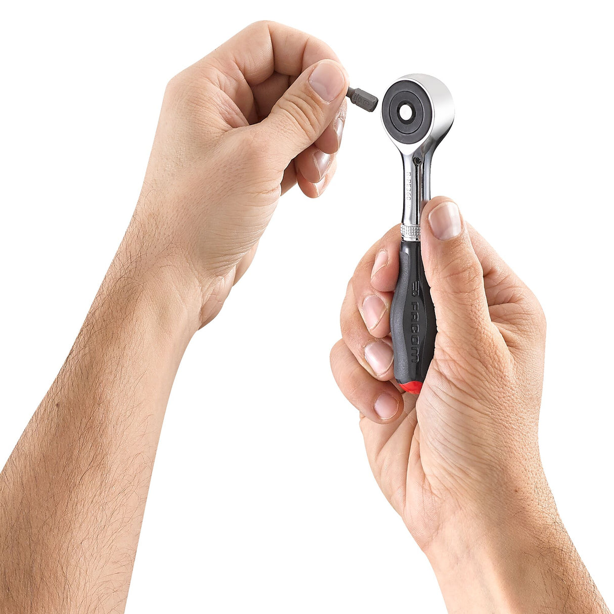 R.PE360 - Ratel voor bits met draaibare handgreep, 1/4"
