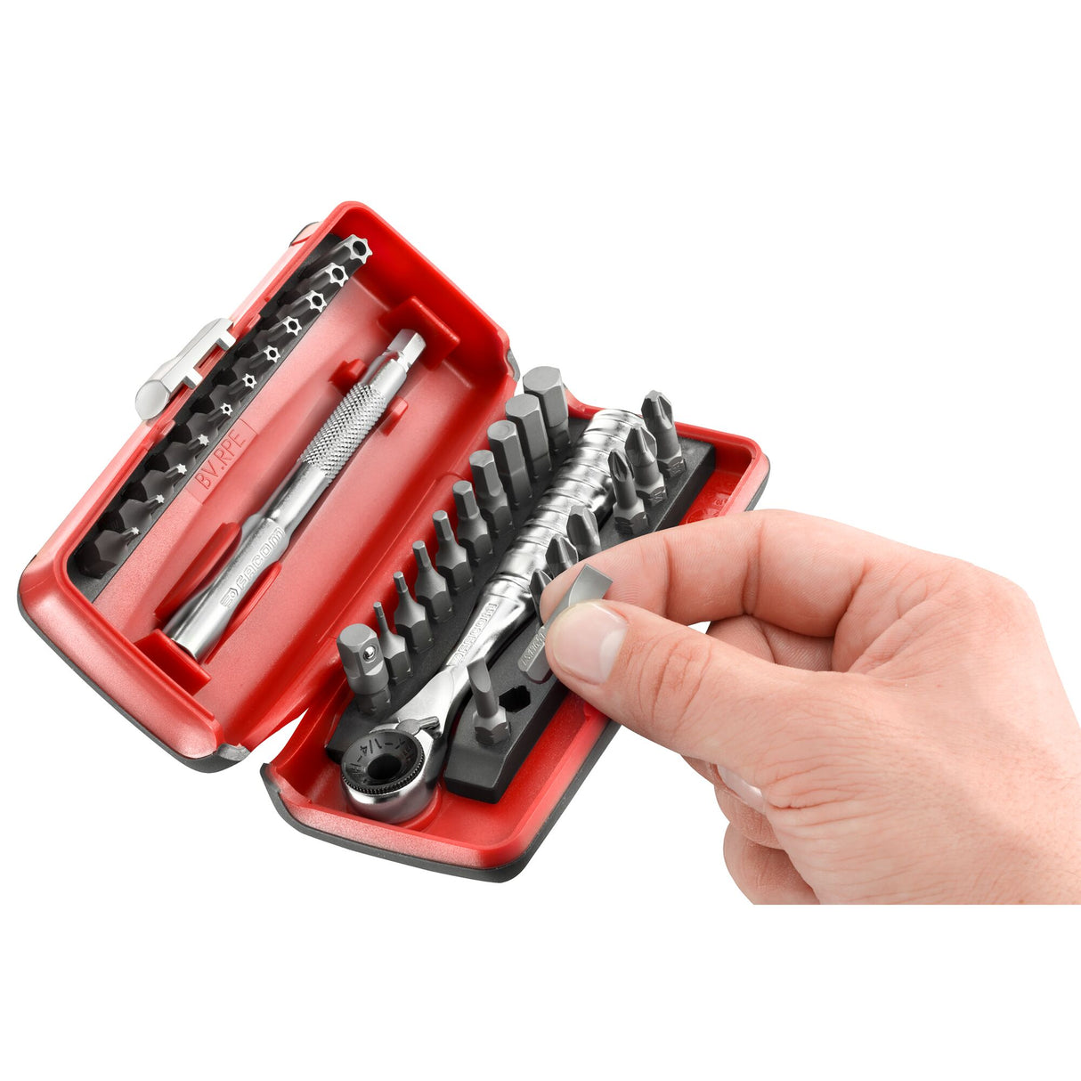 Koffer met bits 1/4" - 31 stuks - R.PE