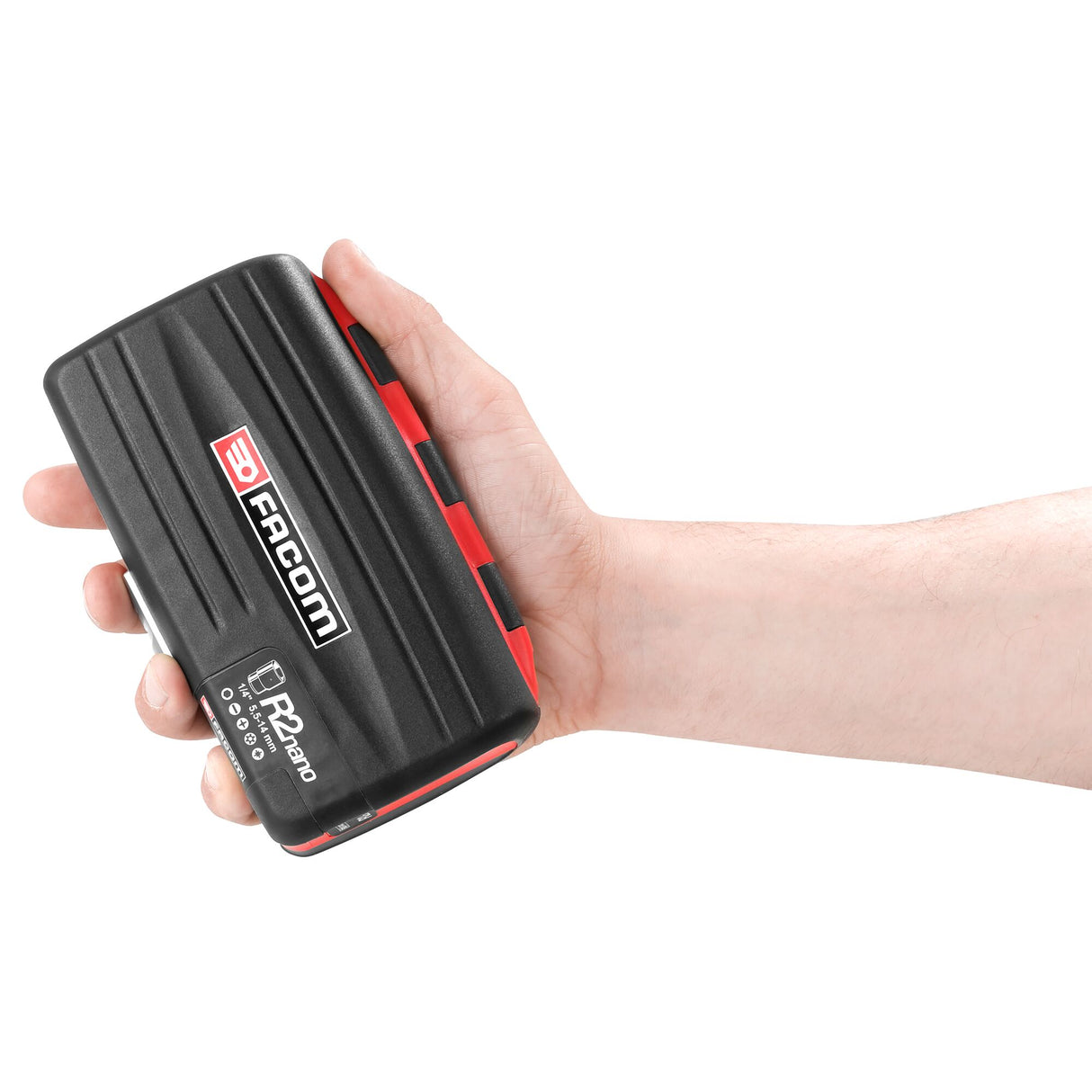 Koffer met doppen 1/4" 6-kant, metrisch - R2NANO