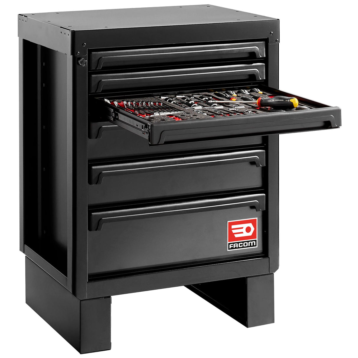 Rws2 Zwart Lage Kast Met 6 Lades