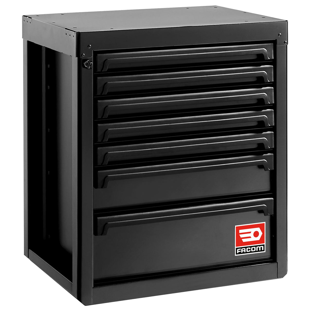 Rws2 Zwart Lage Kast Met 7 Lades