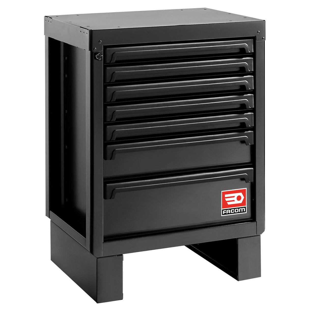 Rws2 Zwart Lage Kast Met 7 Lades
