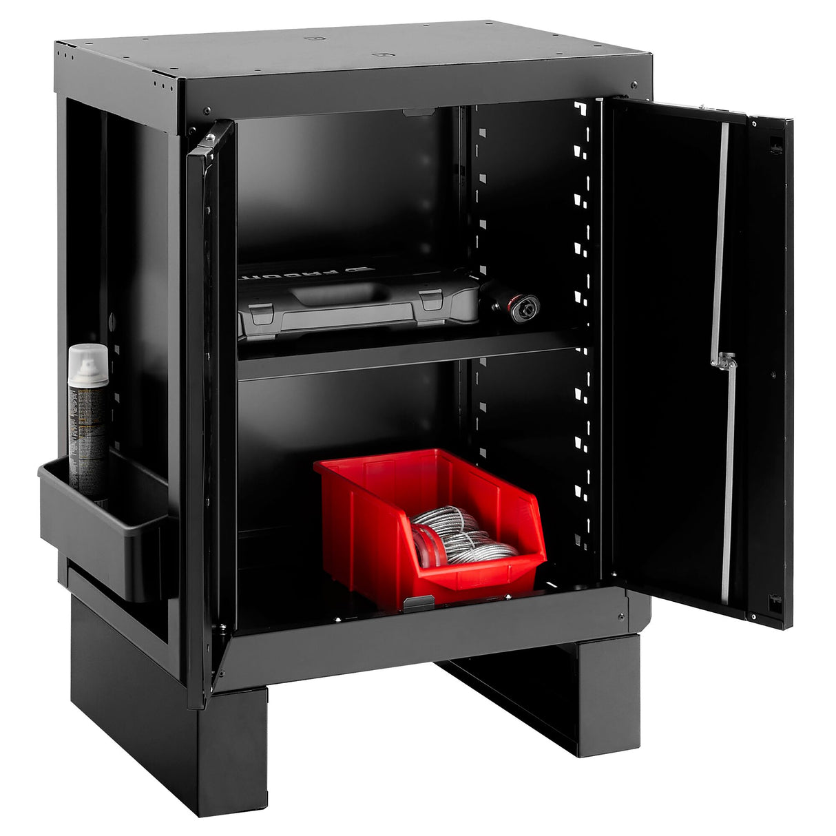 Rws2 Lage Kast Met Zwarte Deuren
