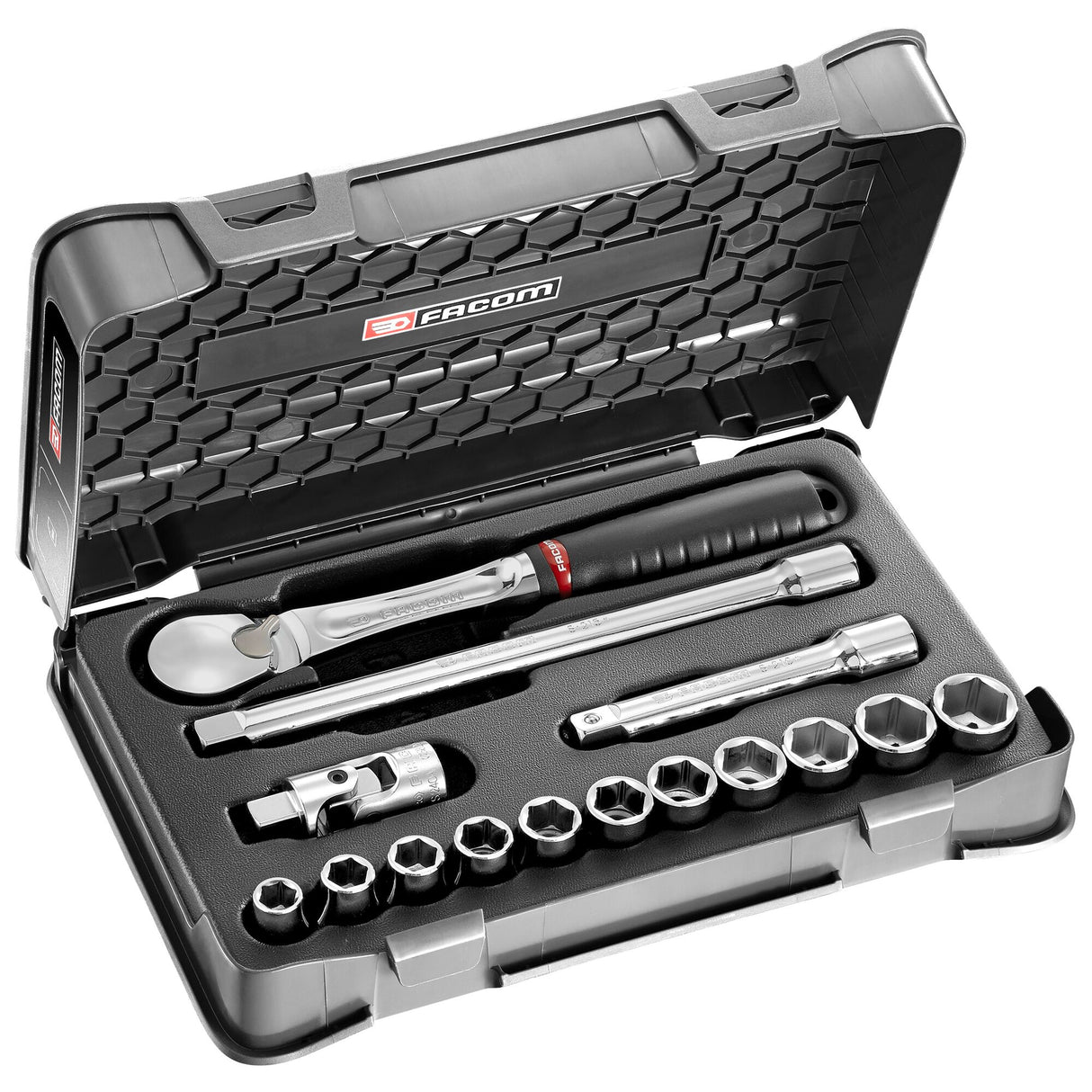 Coffret douilles 1/2" 6 pans en pouces - 15 pièces - SL.161