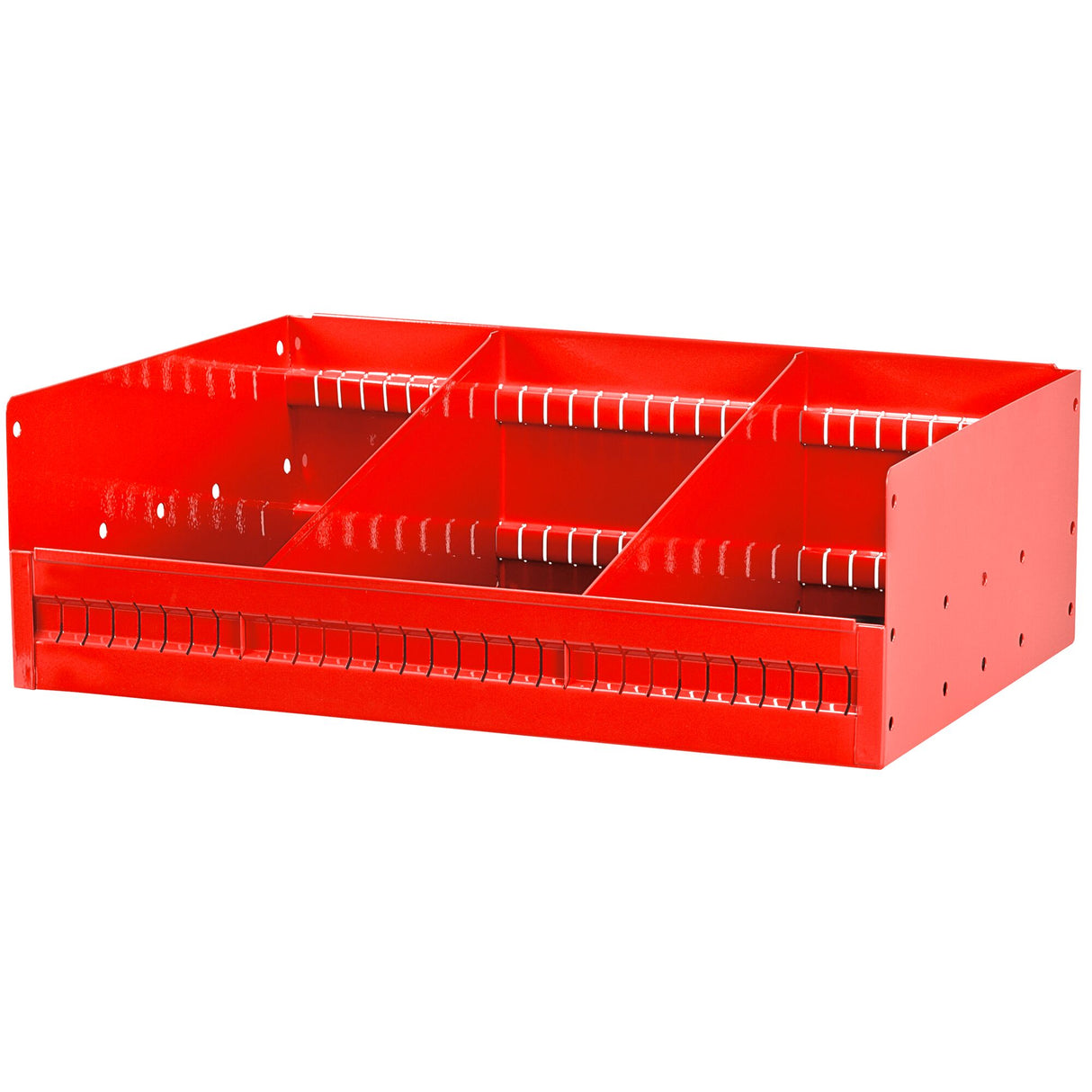 Schuine legplankmet 2 verwijderbare tussenschotten 435x375x185mm