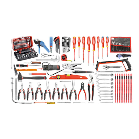Set voor elektronica met 120 stuks gereedschap - stoffen gereedschapskoffer