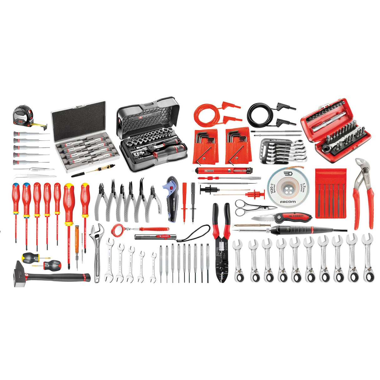 Set voor de elektricien 172 stuks - koffer