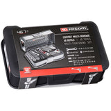 Compacte multi-service set vast-en losdraaien 1/4``, metrische maten