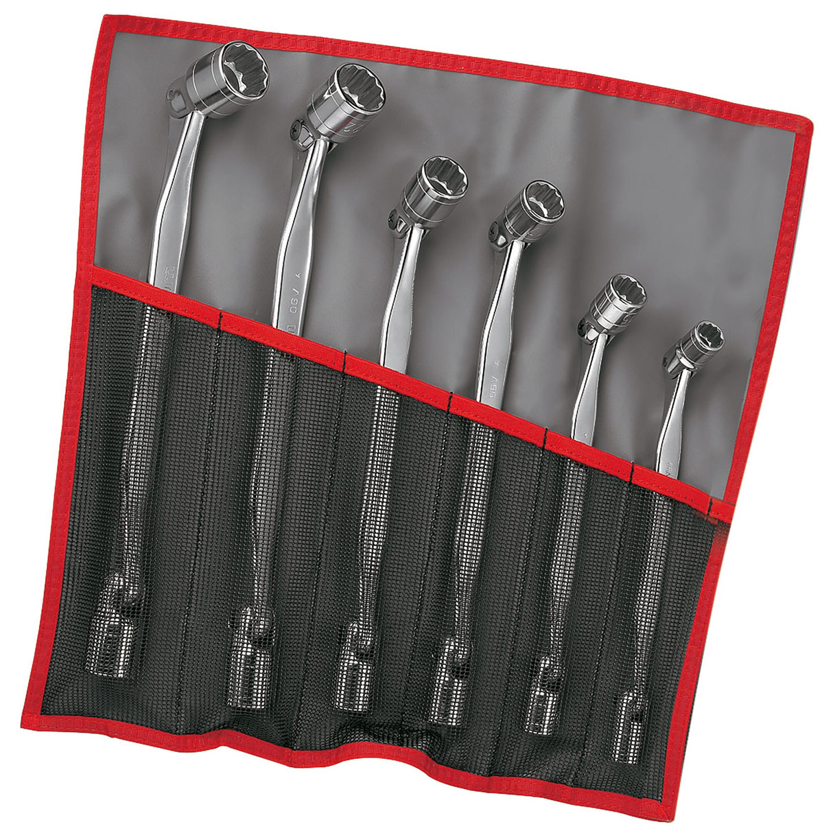 Set Scharnierende Kniesleutel, 6-Delig, Metrisch, 8 Tot 19Mm