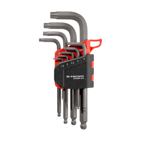 Lange inbussleutel ogvgrip set - 9 pcs