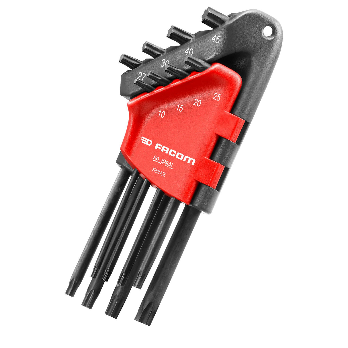 Haakse Torx® sleutels in houder