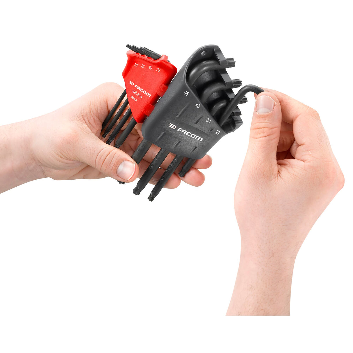 Haakse Torx® sleutels in houder
