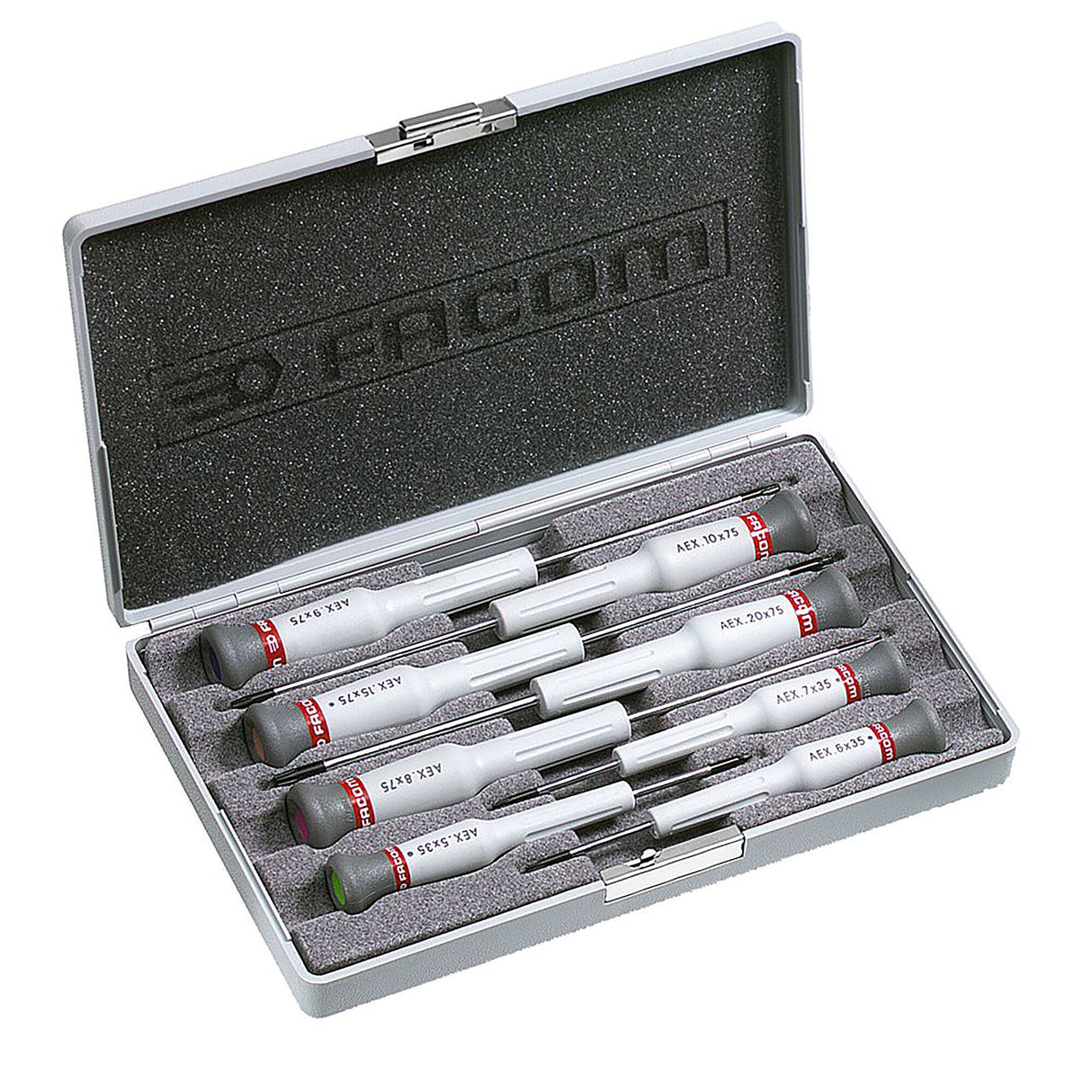 Doos met 8 Micro-Tech® schroevendraaiers voor Torx® schroeven