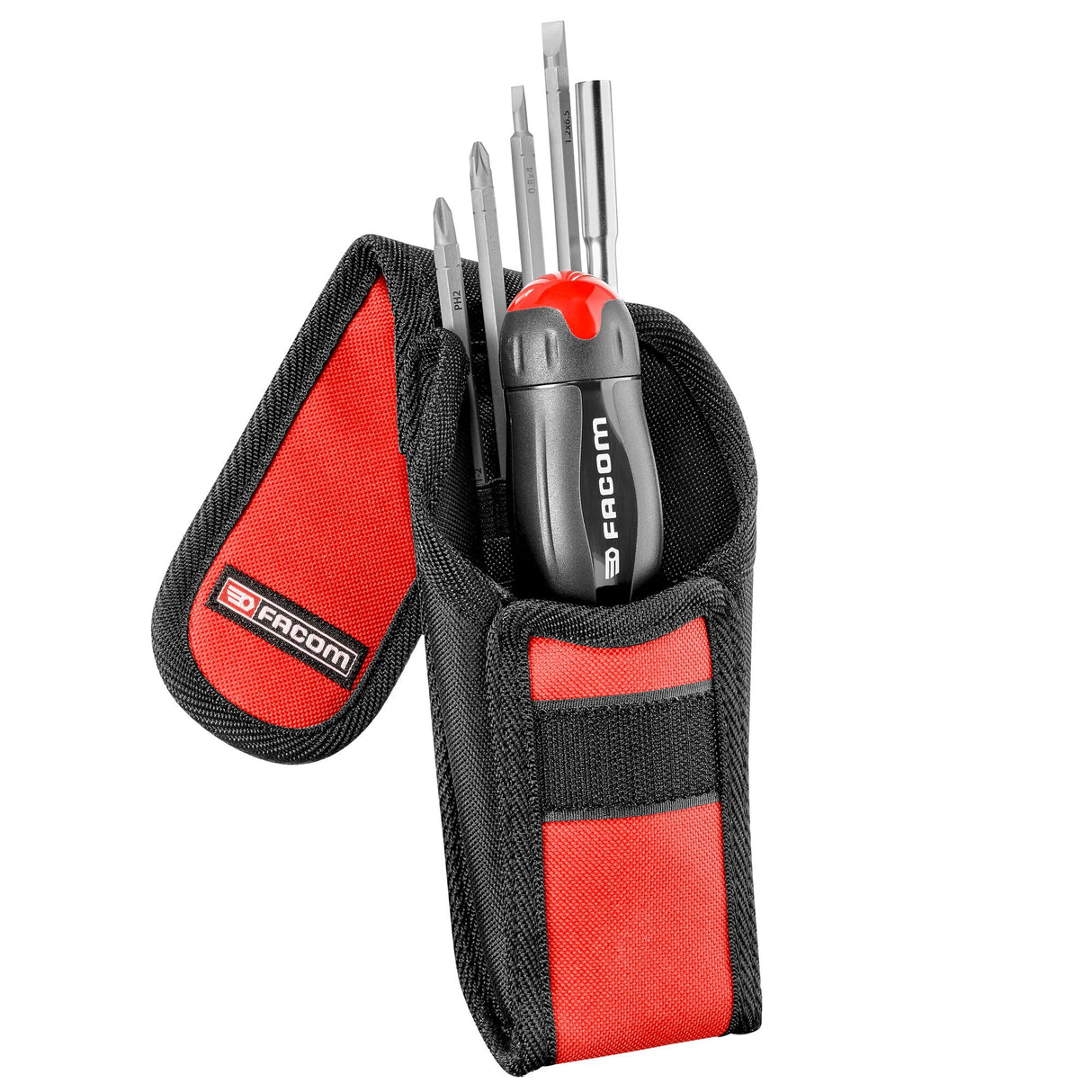 PROTWIST® Bitschroevendraaier met ratel en T-handvat incl. 5 omkeerbare bleds in draagtas