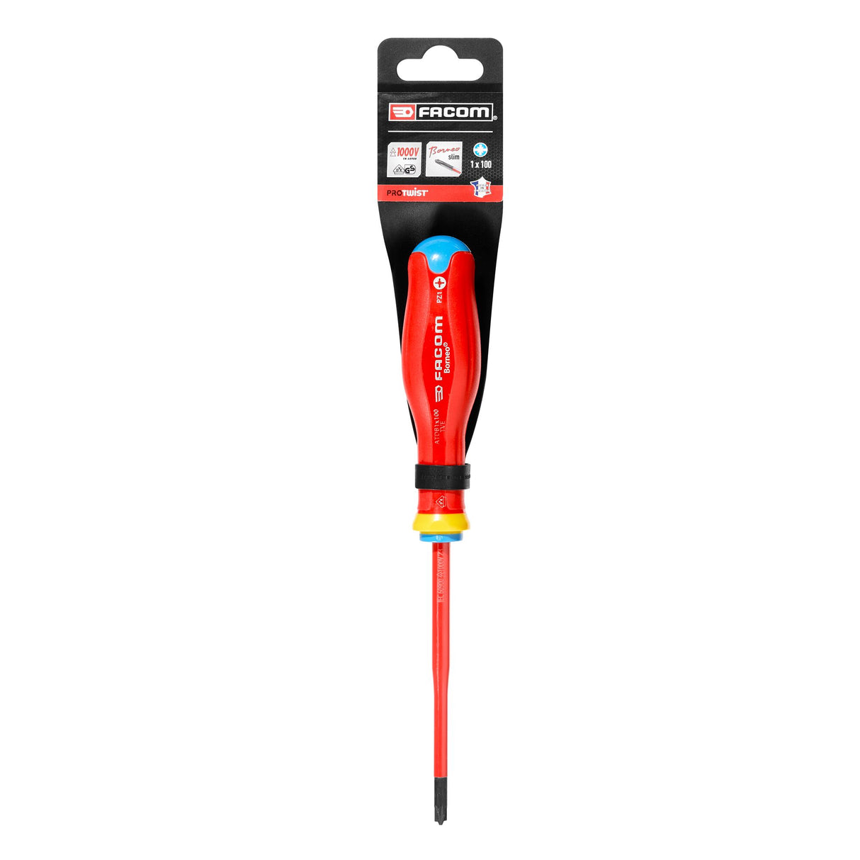 Protwist® Borneo® Geïsoleerde Schroevendraaier, Voor Gecombineerde Koppen, 1 X 100 Mm