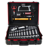 Mallette de maintenance en aluminium avec une sélection d'outils (181 pièces)