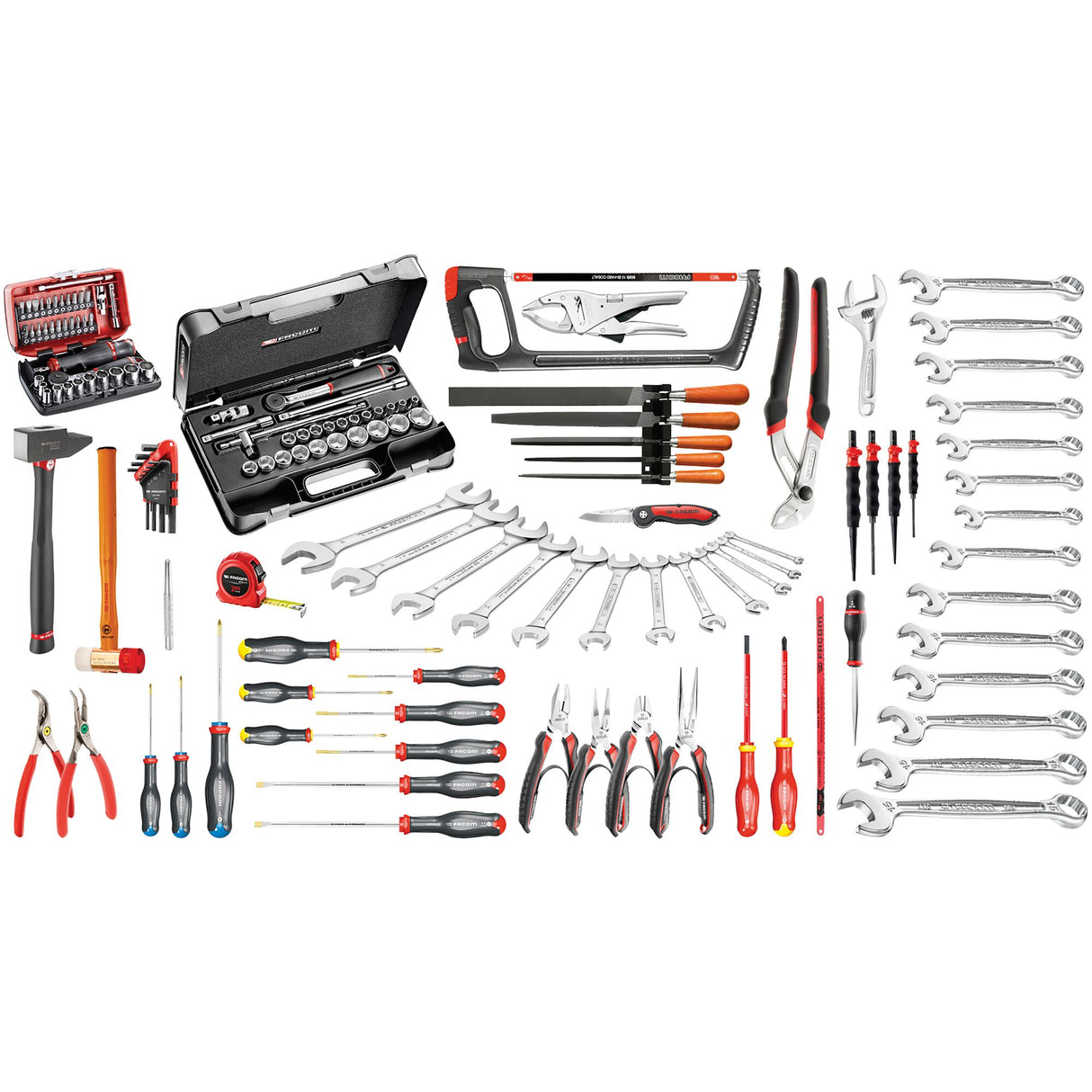 Set voor industrieel serviceonderhoud, 147 stuks gereedschap