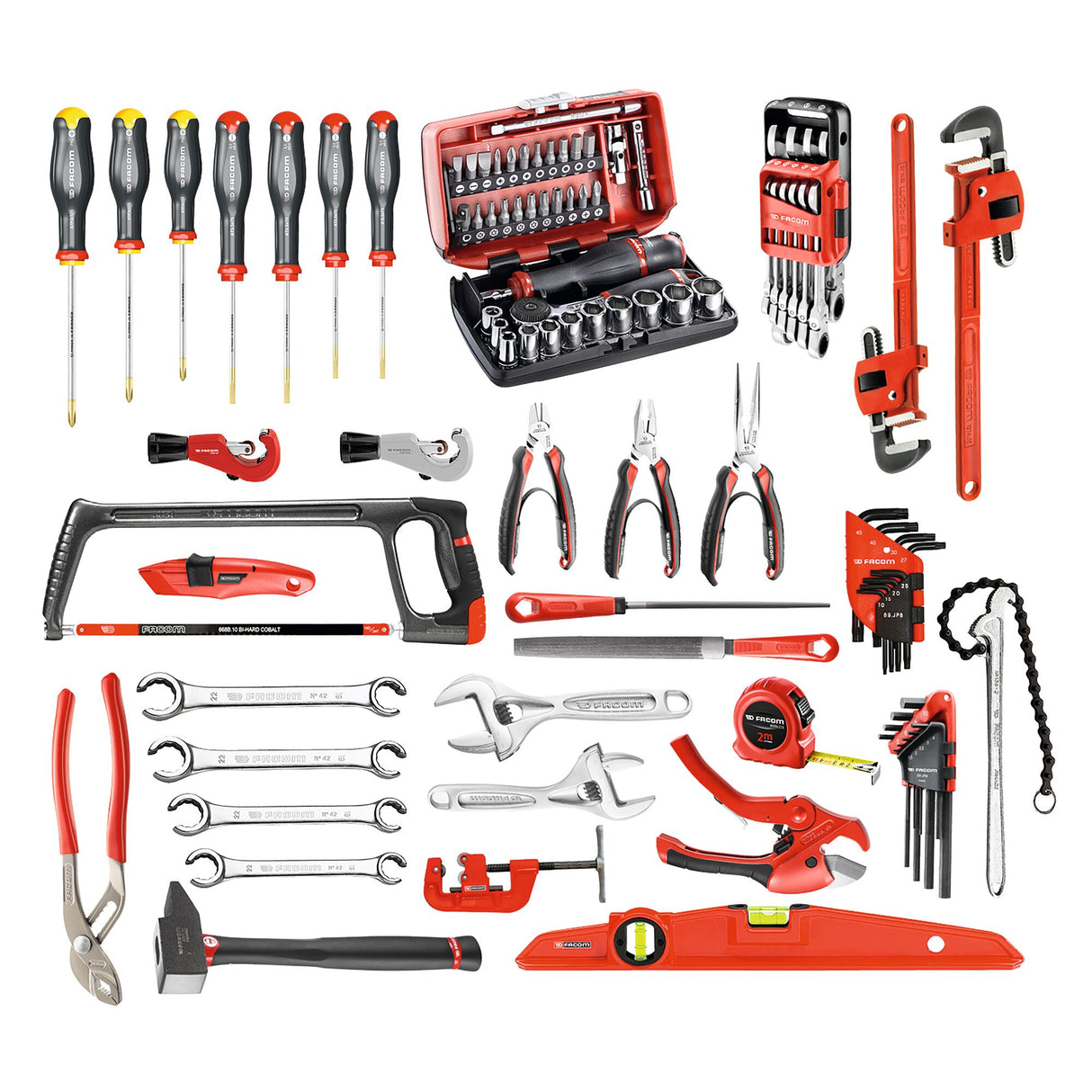 Set voor de loodgieter met 94 stuks gereedschap