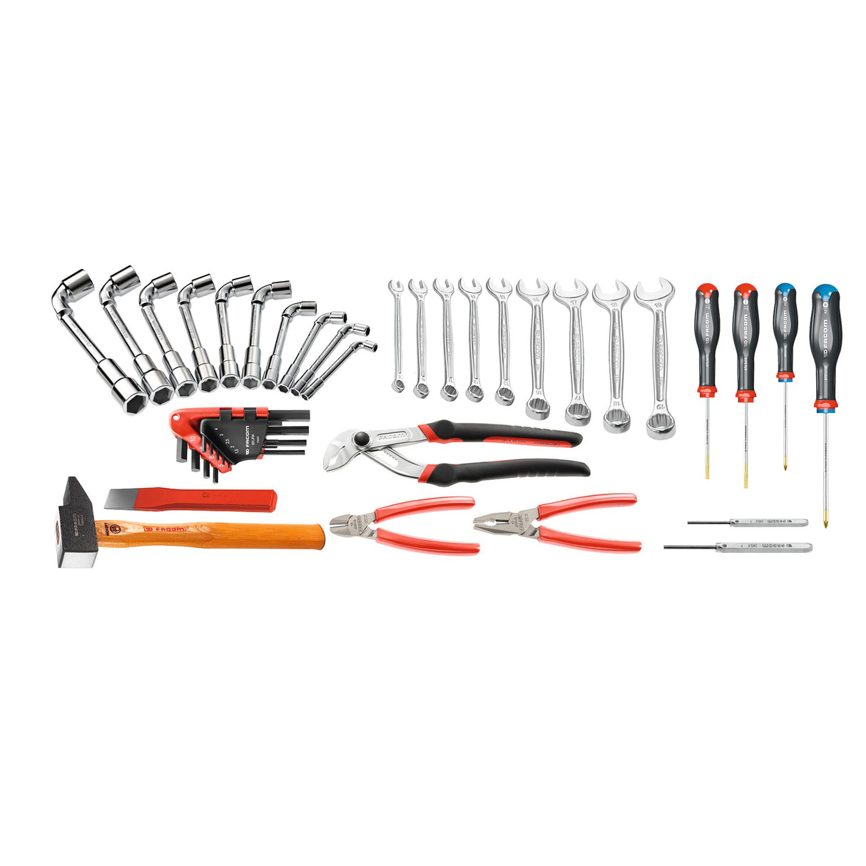 Set voor industrieel serviceonderhoud, 39 stuks gereedschap
