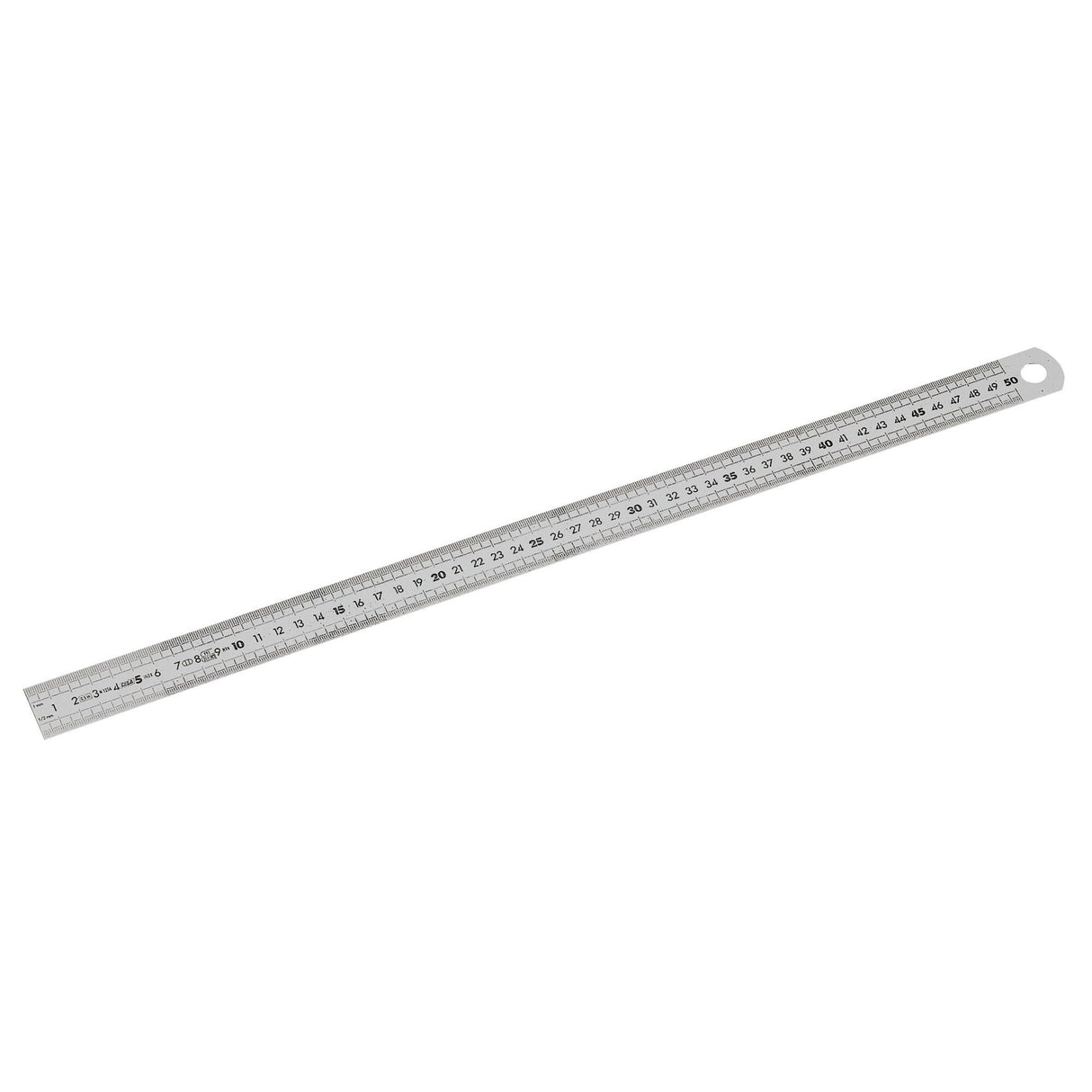 DELA.1056 - Halfstijve RVS-linialen kort model - dubbelzijdig