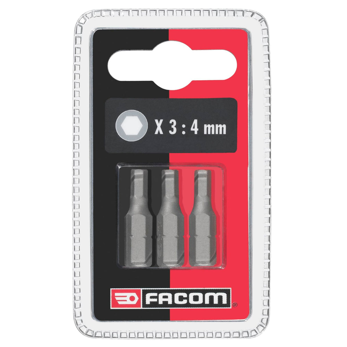 Set van 3 standaard bits serie 1 voor 6-kant inbusschroeven, metrische maten